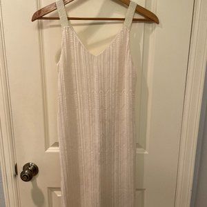 Anthropologie Soft Knit Sleeveless Cream Dress 2